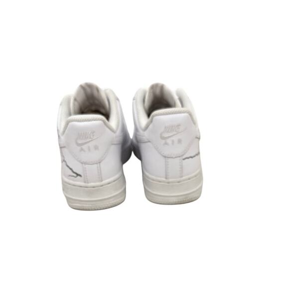Nike Shoes Air Force 1 AF! White Custom Lightning Bolt Sneakers Size Women's 6.5 - Picture 3 of 5